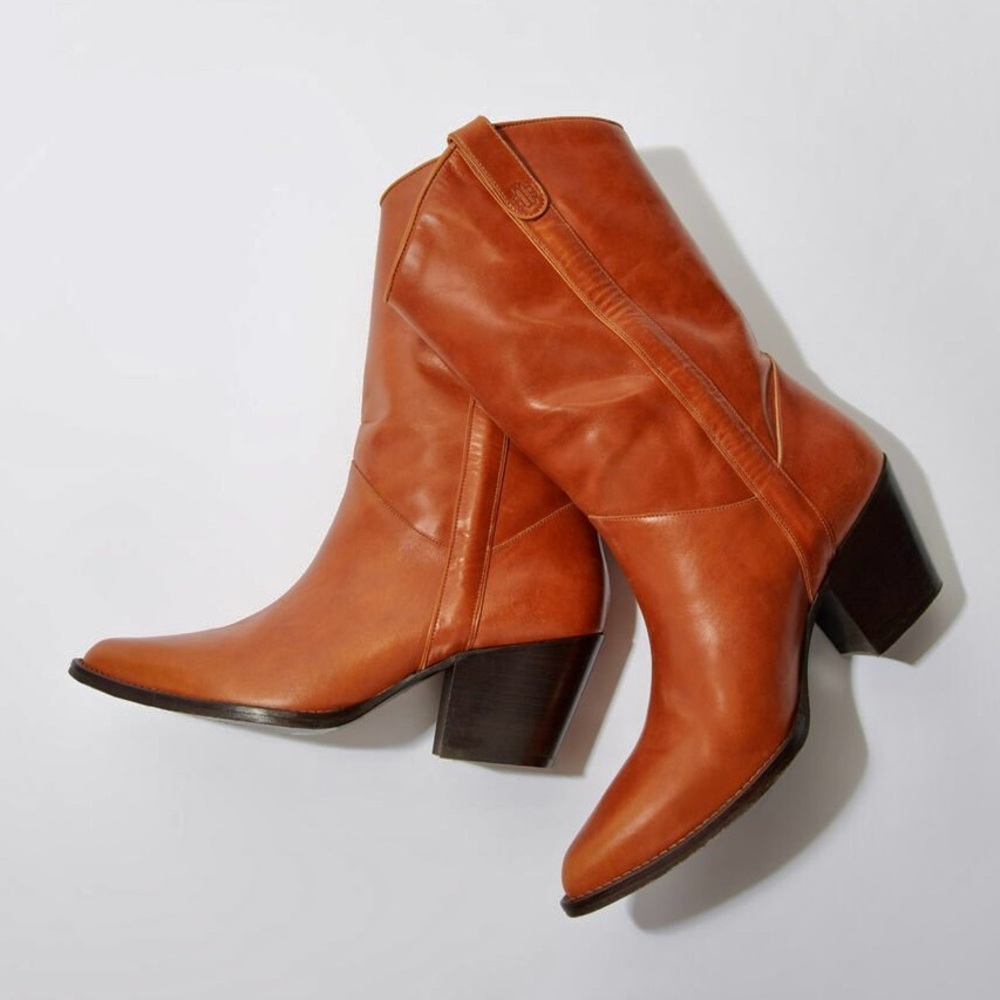 MAJE | Heeled Leather Boots